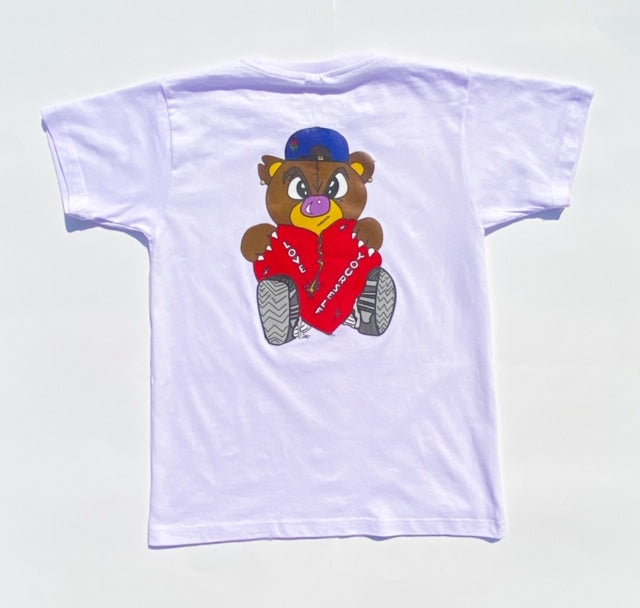 White Broken Hearted Teddy Bear T-shirt – Irrelevant Thoughts