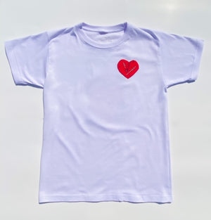 White "Broken Hearted Teddy Bear" T-shirt