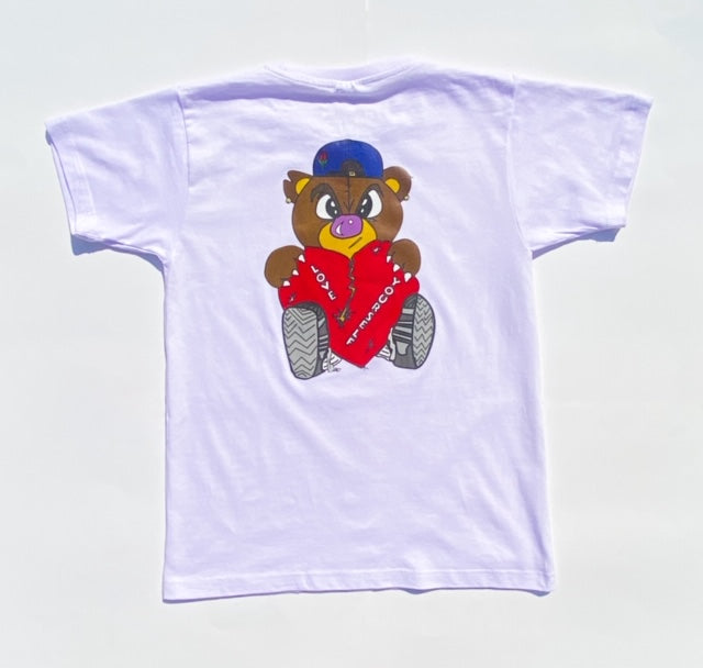 White "Broken Hearted Teddy Bear" T-shirt