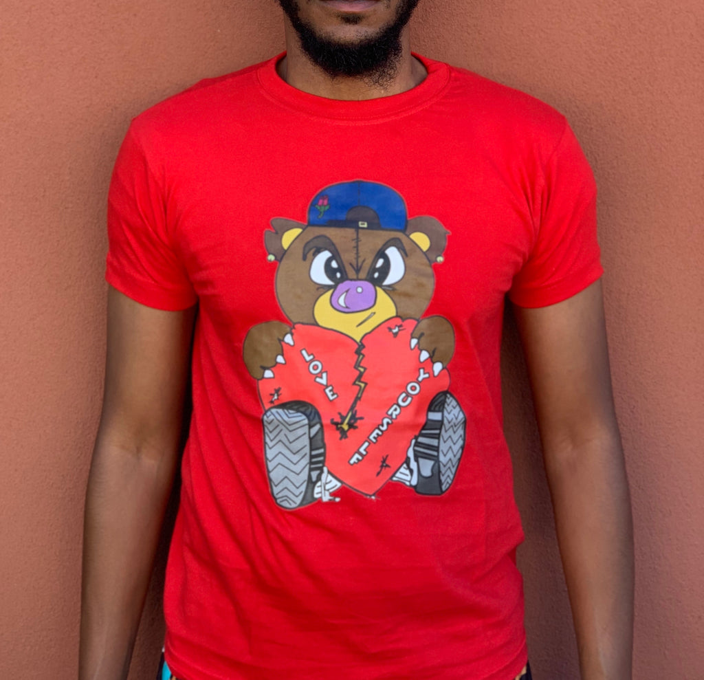 Red Front logo “Broken Hearted Teddy Bear” T-Shirt