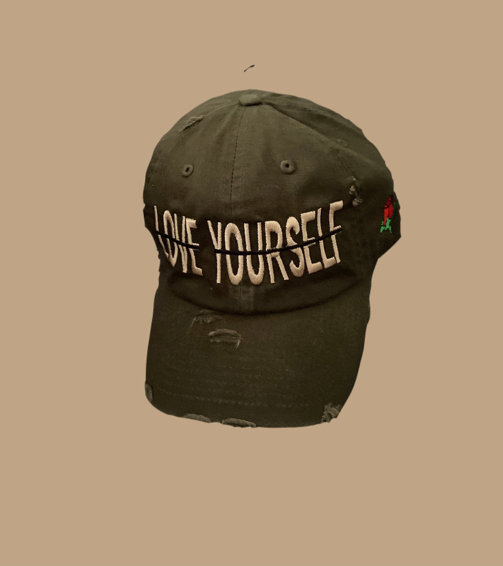 Olive Green "Love Yourself" Hat