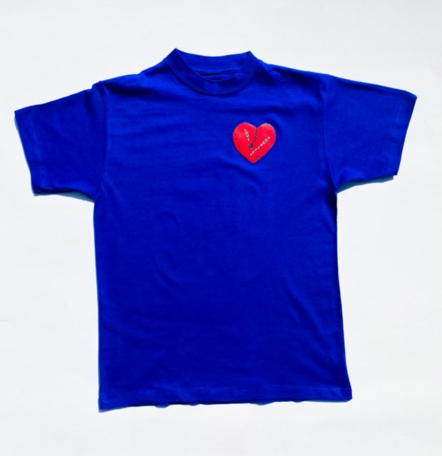 Blue "Broken Hearted Teddy Bear" T-shirt